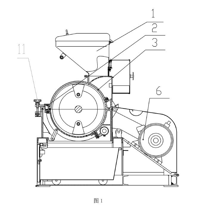 環(huán)錘式破碎機結構圖