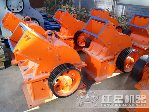 錘式破碎機俯視