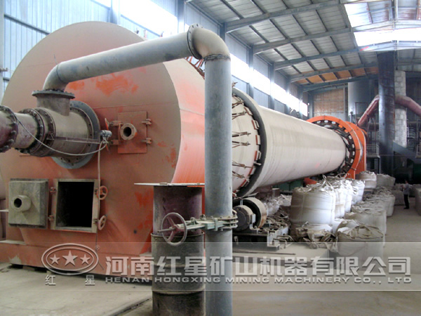 碳酸鈣回轉窯現(xiàn)場