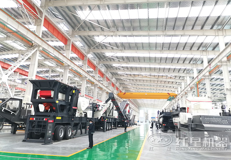 紅星機(jī)器粉碎石頭設(shè)備價(jià)格直銷，車間展示