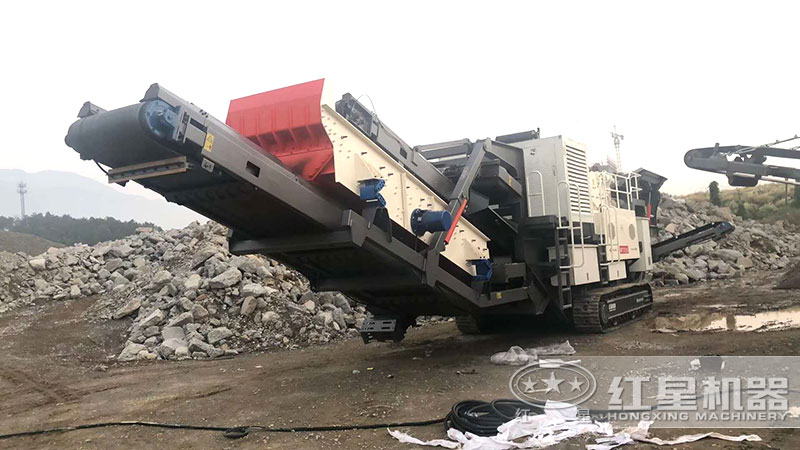 移動式大型碎砂機械設(shè)備生產(chǎn)線