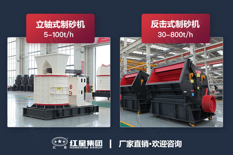 立軸式制砂機和反擊式制砂機