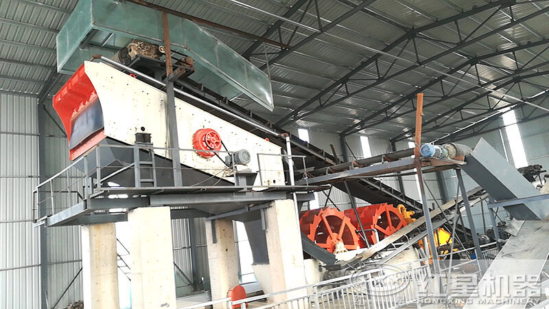 斗式洗砂機(jī)多少錢(qián)一臺(tái)？一小時(shí)160噸洗砂生產(chǎn)線配置方案