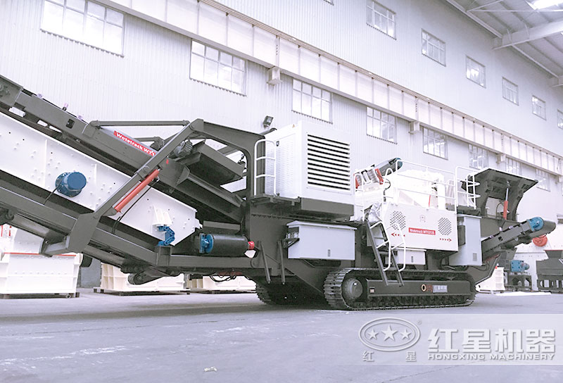 履帶移動破碎機(jī)+反擊破