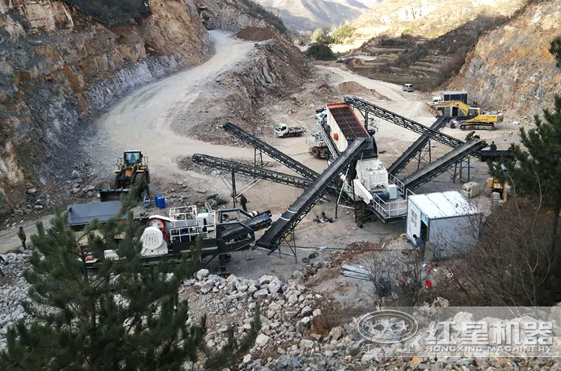 時產(chǎn)量500噸移動石子機械設備一套生產(chǎn)線