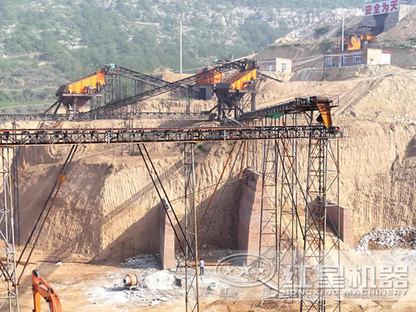 砂石生產(chǎn)線實景