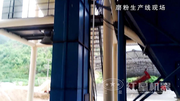 超細(xì)磨粉生產(chǎn)線提升設(shè)備實拍