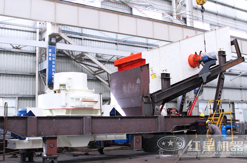 鵝卵石制砂機(jī)制造車間