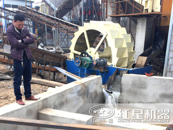 洗砂機現(xiàn)場