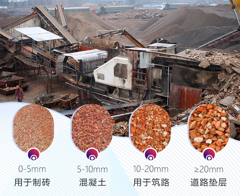 建筑垃圾破碎機(jī)成品范圍