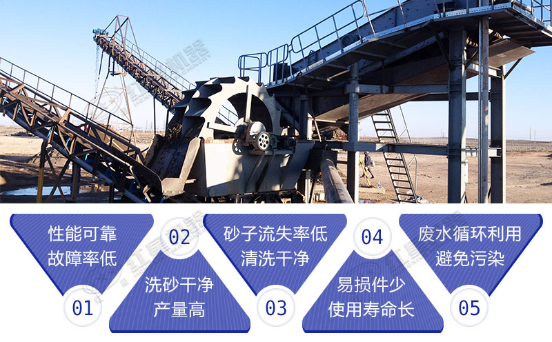 小型洗砂機(jī)工作現(xiàn)場(chǎng)