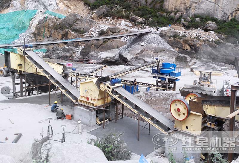 針對(duì)軟石料制沙現(xiàn)場(chǎng)