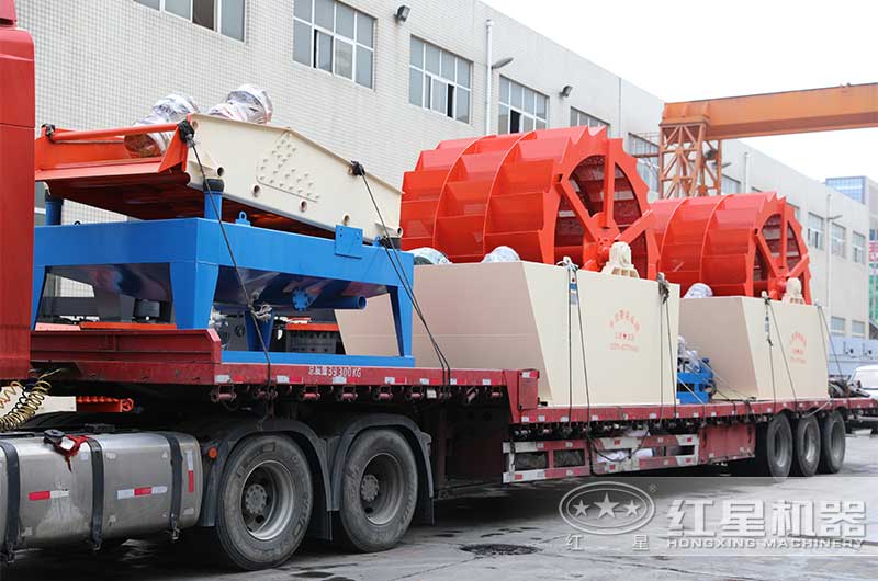 帶細(xì)沙回收功能的輪式洗砂機(jī)發(fā)貨