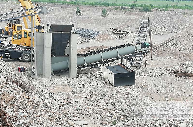 螺旋洗石機(jī)現(xiàn)場(chǎng)